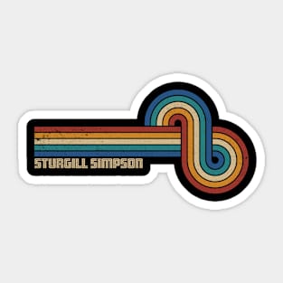 Retro Line Sturgill Simpson Sticker